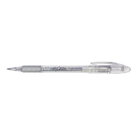 Pentel Sparkle Pop Gel Pen, 1.0mm Bold Point, Silver-Light Silver Ink (K91-DZ)