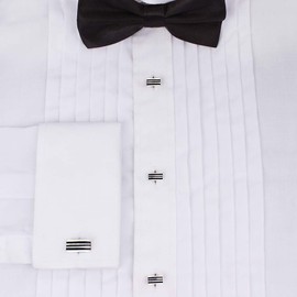 Cufflinks and studs for Men-Fashion Men Stripe Silver Tuxedo Shirt Cufflinks and studs set for Regular Weeding Business Accessories