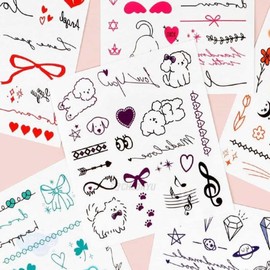 Tattoo sticker set of 24 party sticker halloween costume / 타투 스티커 24개세트 파티스티커 할로윈코스튬