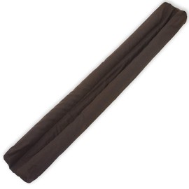 Home Intuition 3-Feet Cloth Double Door Draft Stop Twin Seal Noise Weather Stopper, Brown