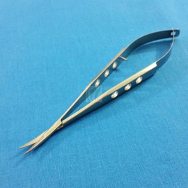 PREMIUM O.R GRADE CASTROVIEJO MICRO SURGICAL SCISSORS 5.5" CURVED OPHTHALMIC OPHTHALMOLOGY INSTRUMENTS (HTI BRAND)
