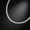 Sterling Silver Necklace for Men,7MM Diamond Cut Cuban Chain 22