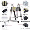 16.4FT Telescoping Ladder Portable Folding Ladder Extension Ladder Multi-Purpose Adjustable