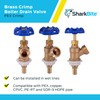 SharkBite 1/2 x 3/4 Inch MHT Brass Crimp Boiler Drain