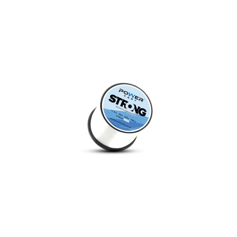 Strong Monofilament Fishing Line (Clear, 11.3kg/25lb - 500m/546yd- 0.45mm)