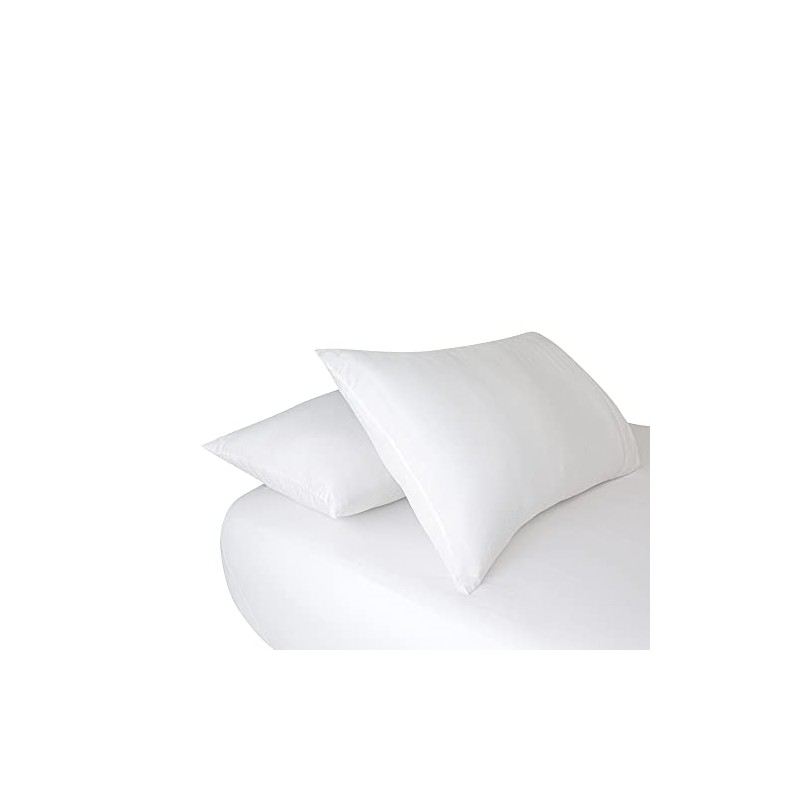 Set de Sábanas King 100 Microfibra, Color Blanco, Sumie Blanco.