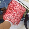 KLOPINXINGH 2 Pcs Microfiber Car Wash Mitt Cleaning Gloves Soft