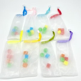 Sponge soap net random color / 스펀지 비누망 랜덤색상