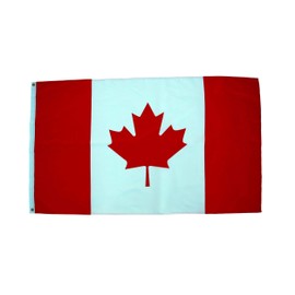 3x5 Canada Flag Canadian Flag - Made with Brass Grommets Double Stitched Edges Vivid Colors and 100% Polyester Fabric Flag of Canada Canadian Flag 3x5 Canada Flag Canada Flags Canadian Flags