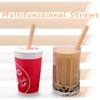 Pack of 100 Wide Paper Straws, Bubble Tea Straws Made