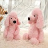 Ruzucoda Plush Poodle Puppy Stuffed Animals Toys Pink Dog Dolls