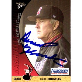 Darold Knowles Signed 2003 MultiAd Nashville Sounds #2 Pittsburgh Pirates