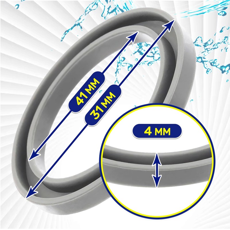 Seal rinse aid dishwasher 41 x 31 x 4 mm
