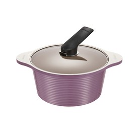 Happy Call [Headquarters Direct] Arvo Blanc 24cm Bear Pot Mellow Purple / 해피콜 [본사직영] 아르보 블랑 24cm 곰솥냄비 멜로우퍼플