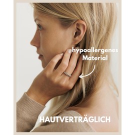 GD GOOD.designs Anti-Stress Ring with Movable Beads - Waterproof Anxiety Ring in 18K Gold and Silver | Size Adjustable Fidget Ring, Precious metal