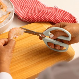 Joyce Chen Original Unlimited Kitchen Scissors All Purpose Dishwasher Safe Kitchen Shears with Comfortable Handles, White, 2 Pack