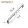 Ravinte 18 Pack 8 Inch Kitchen Square Cabinet Handles Satin
