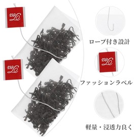 YFFSFDC Tea Bags Drawer Line Tea Pack 100 Disposable Empty Bags for Tea & Coffee Triangle Tea Barley Tea Strainer Filter Bag with String Heel Seal (7.5*9.0cm)