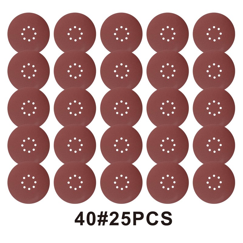 MAXXT 225mm Drywall Sander Sandpaper #40 25Pcs Hook & Loop