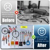 Garage Hooks Wall Mounted, 4 Pcs Heavy Duty Garage Hanger,