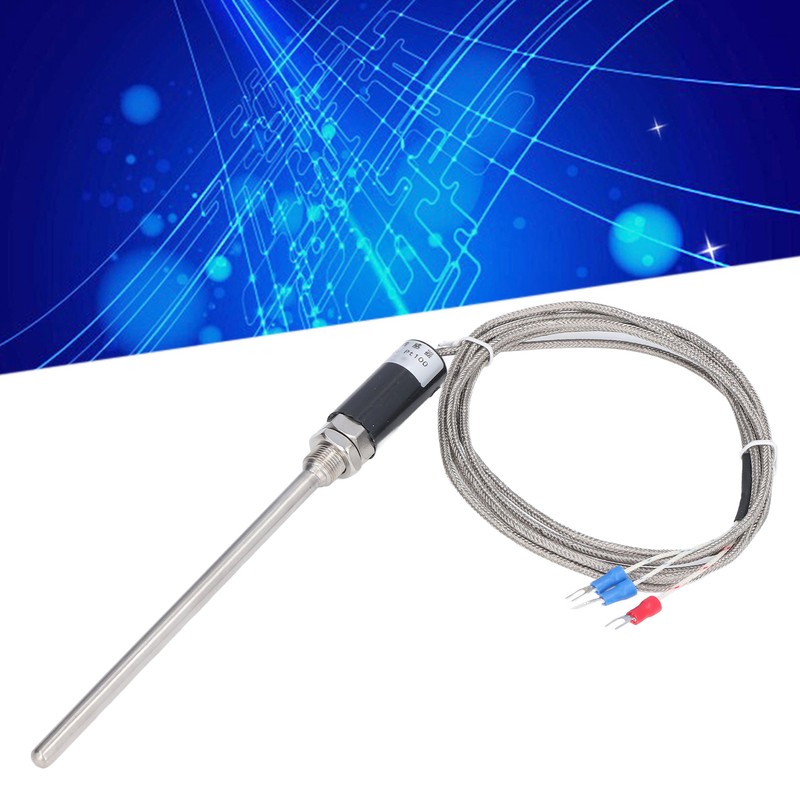 Temperature Sensor Waterproof Pt100 Thermistor Temp Probe for Measurement WZPT‑10