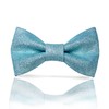 Men's Plain Color Pre-tied Bow Tie and Pocket Square Set