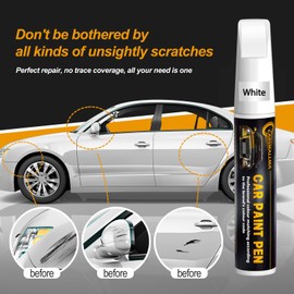 carsmallma Black Rim Paint, Wheel Scratch Repair Pen Kit 2 in 1,Touch Up Paint for Cars Quick and Easy Fix Rim Curb Rash Scuff (Metallic black)