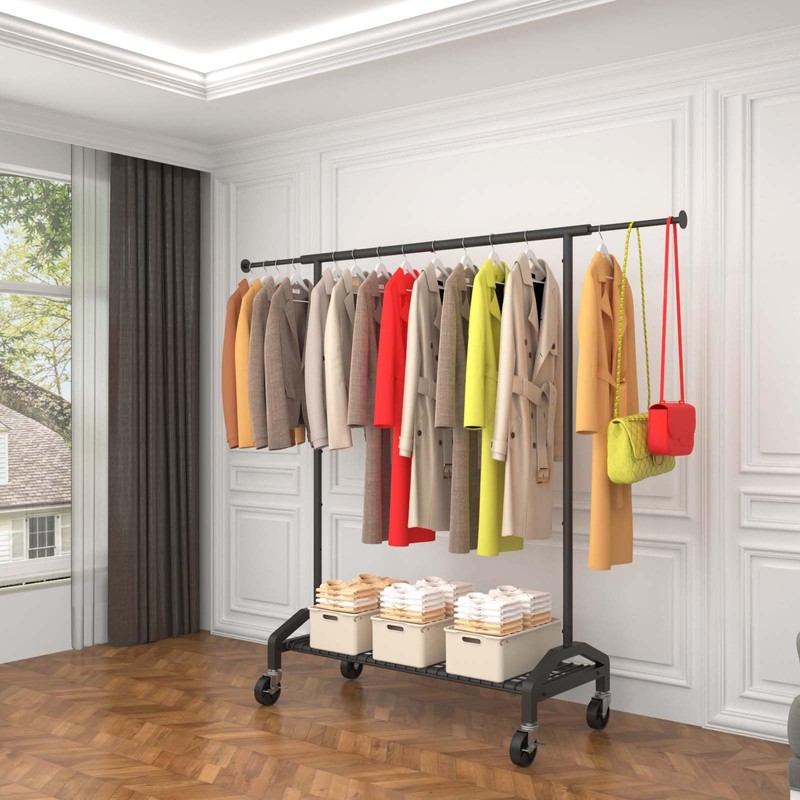 Wiracks Heavy Duty Clothes Rack for Hanging Clothes 350lbs Capacity