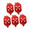 COLLBATH Balloons 5pcs Aluminum Foil Cube Design Great for Poker