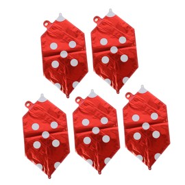 COLLBATH Balloons 5pcs Aluminum Foil Cube Design Great for Poker Parties Decorations