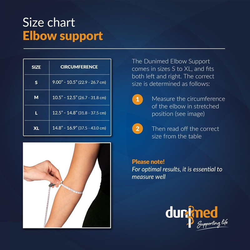 Dunimed Elbow Support (Black and Beige)