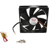 Rosewill RFA-120-K 120mm Case Cooling Fan with LP4 Adapter -