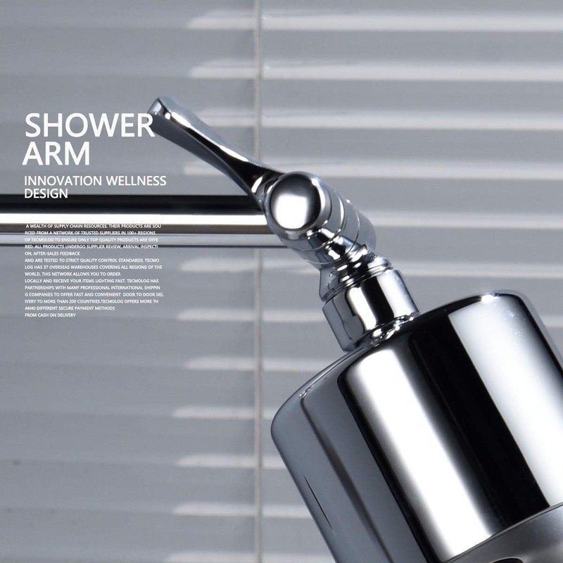 Tecmolog Brass Shower Extender Arm 11 Inch Height & Angle
