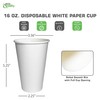 16oz White Paper Coffee Cups - (150 Count) by EcoQuality