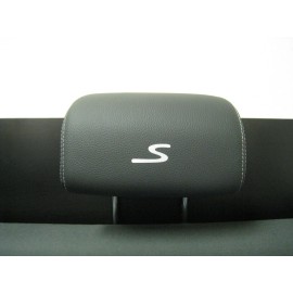 AutoAccessoryShop Headrest Badge decal sticker 911 Boxster Cayenne Cayman Macan Taycan *S*  4-pcs