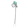 gernie Vintage Cycling Frog Wind Spinner, Iron Alloy Garden Ornament,