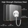 Strjobaili 12 Pack Large Adhesive Hooks for 44 lb(Max) Hanging