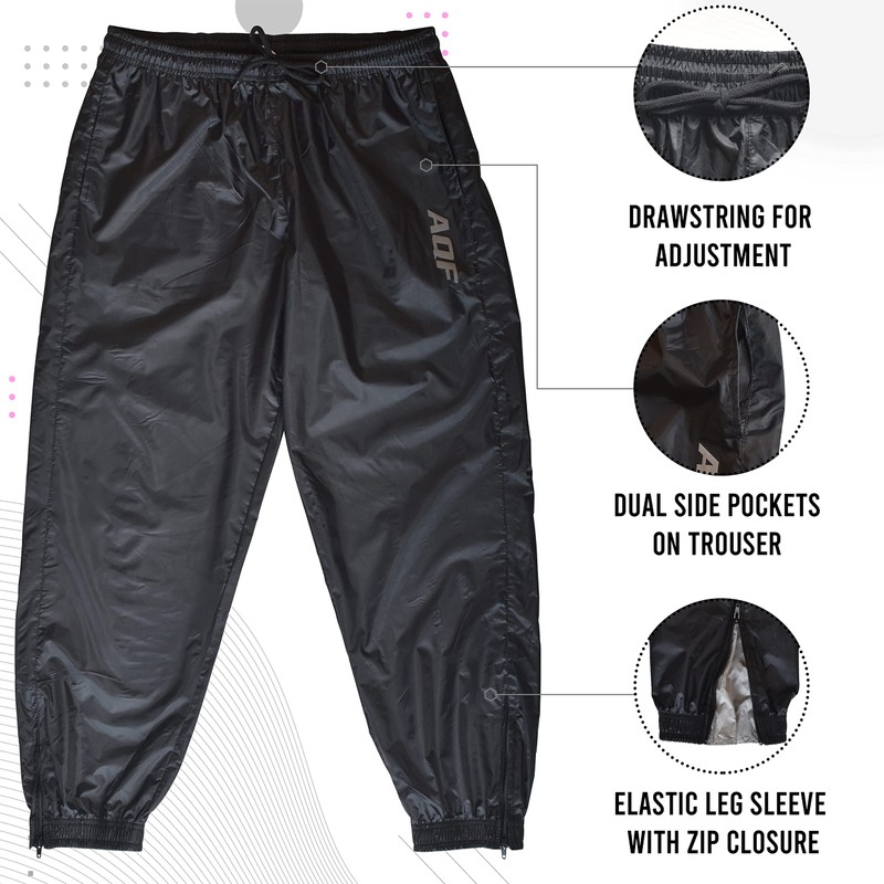 AQF AQF Heavy Duty Sauna Sweat Track Suit Weight Reduction