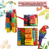 Bird Parrot Chewing Toy, MQUPIN Parrot Chew Toy, Colourful Natural