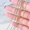 LUXSTAR Bracelet, Snake Chain, Thin, Hypoallergenic, Stainless Steel, Men's, Women's,