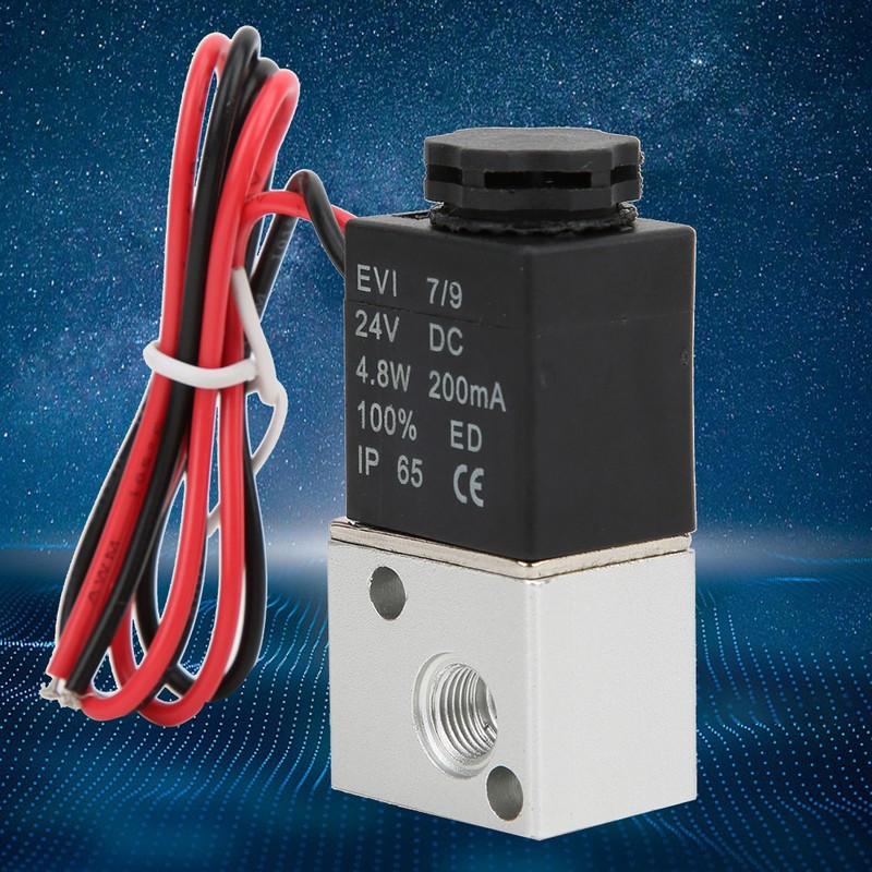 DirectActing Solenoid Valve Water Air Oil 2Position 3Way Aluminum Alloy