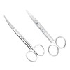 Baluue 3sets 2pcs Stainless Steel Pet Barber Scissors Straight Bending