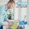 Zhengmy 100 Pieces Kitchen Sponge Bulk Natural Sponges for Dishes