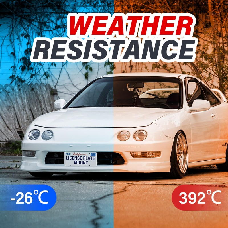 No Drill Front License Plate Bracket Mount Kit Compatible with