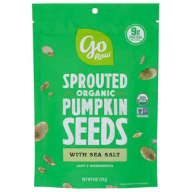 Go Raw, Sprouted Pumpkin Seeds with Sea Salt, Organic, 4Oz