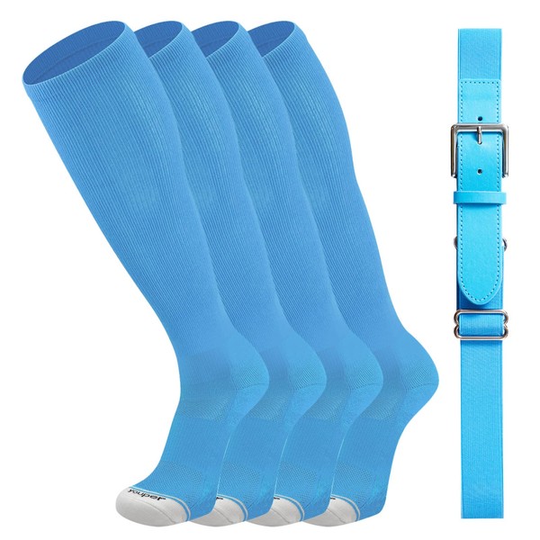 Youper Youth Elite Baseball Socks & Belt Combo (2 Pairs