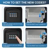 NBYT Portable Combination Lock keybox,For House Keys Key Hiders to