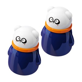 SAFIGLE 2pcs Lightweight Powder Puff Container Case Compact Talcum Powder Dispenser Base for Daily Use and Travel for Sensitive Skin Care