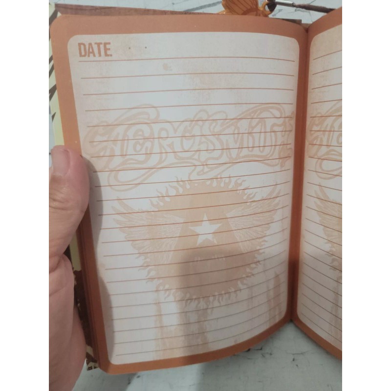 Rag Doll Merchandising Aerosmith Journal With Attached Bookmark Blank Date