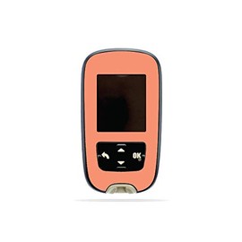 MightySkins Skin Compatible with Accu-Chek Guide - Solid Peach | Protective, Durable, and Unique Vinyl Decal wrap Cover | Easy to Apply, Remove, and Change Styles | Made in The USA
